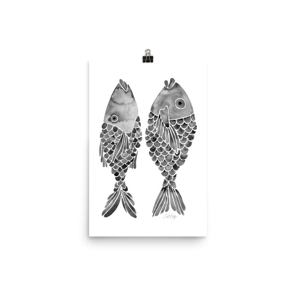 Indonesian Fish – Black Palette • Art Print