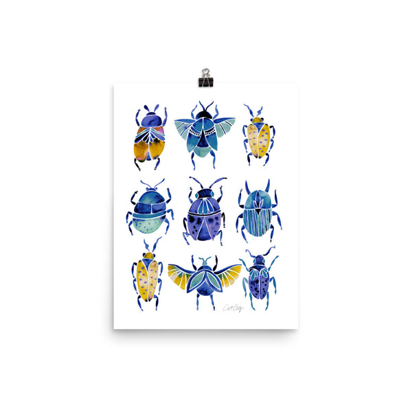 Beetle Collection - Blue Yellow