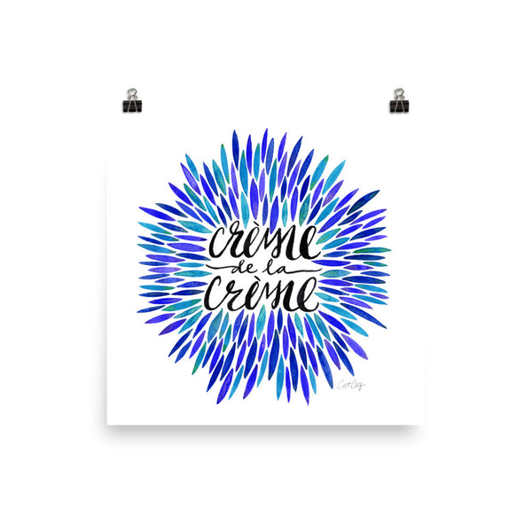 Crème de la Crème – Blue Palette • Art Print