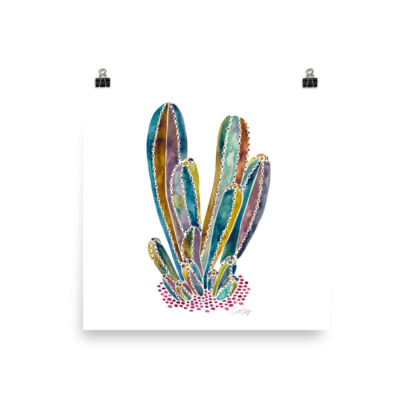 Cactus Cluster – Vintage Palette • Art Print