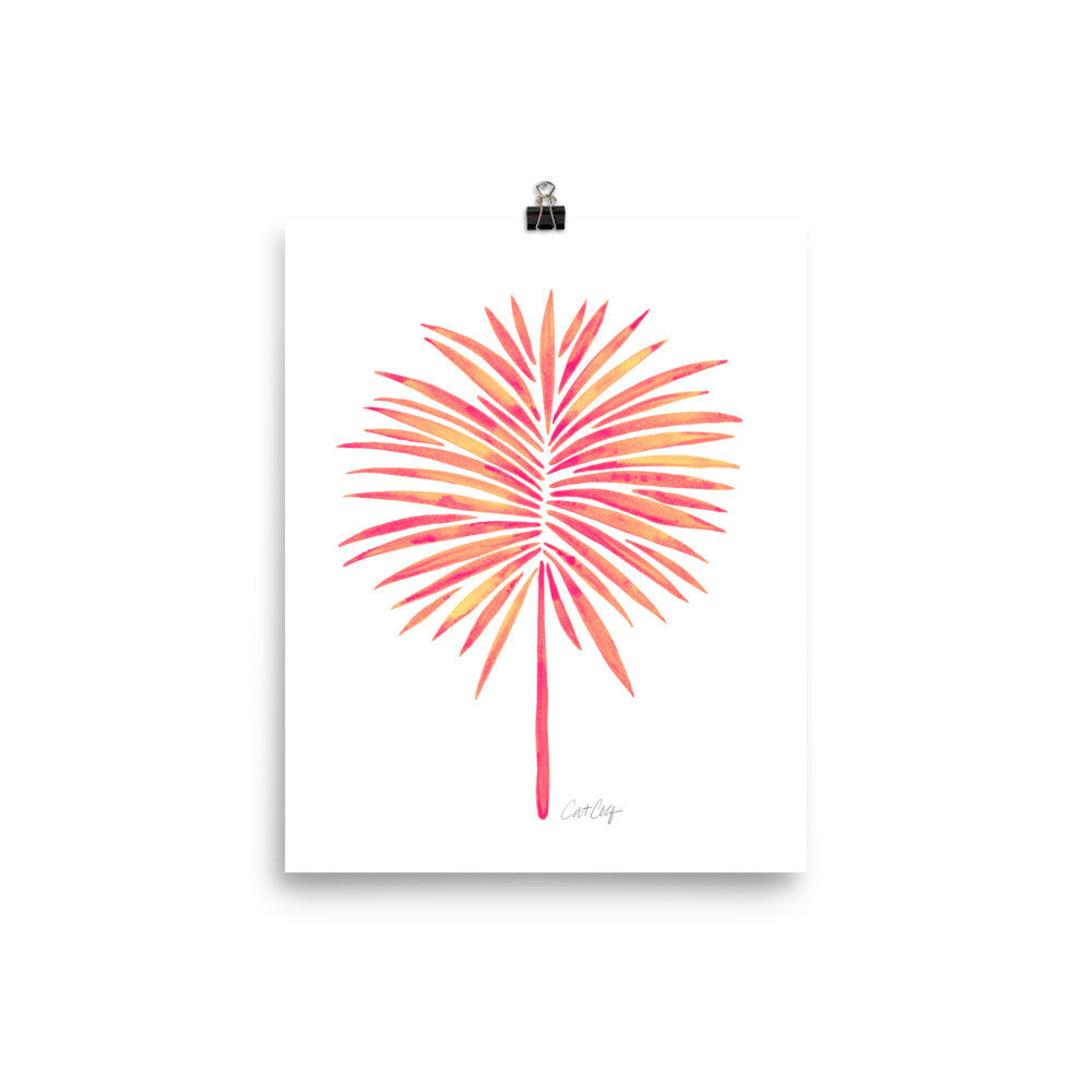 Fan Palm – Pink Palette • Art Print