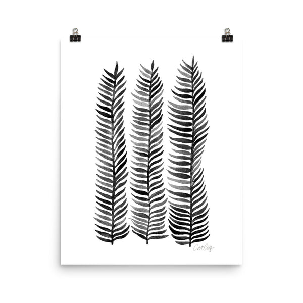 Stems – Black Palette  •  Art Print