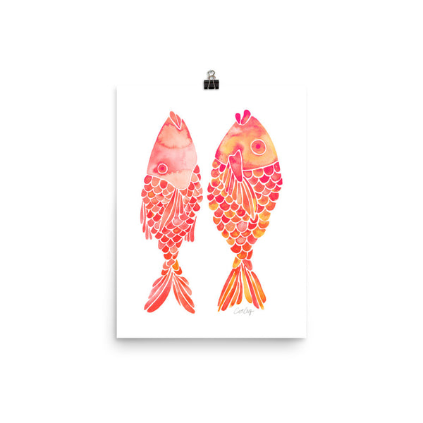 Indonesian Fish – Coral Palette • Art Print