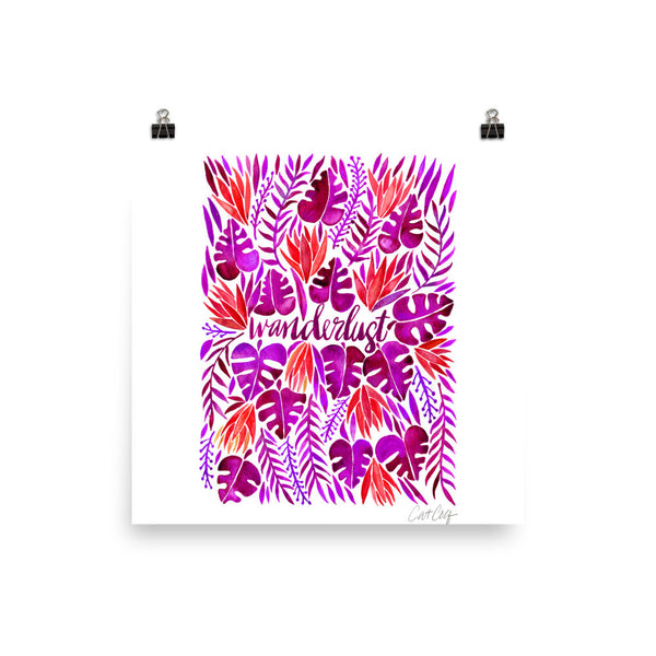 Wanderlust – Magenta Palette • Art Print