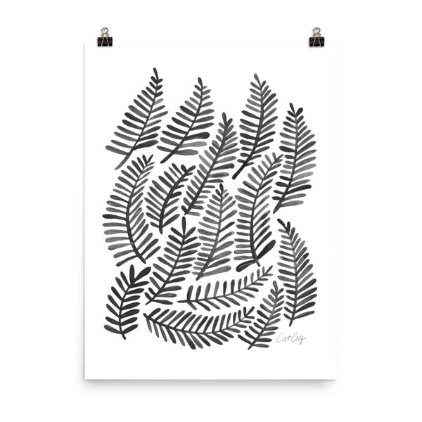 Fronds – Black Palette • Art Print