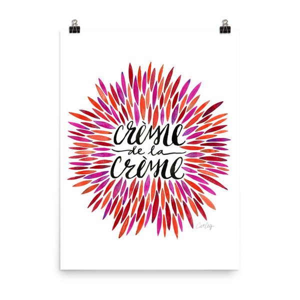 Crème de la Crème – Red Palette • Art Print