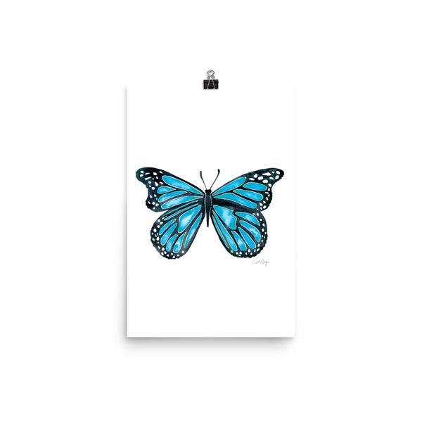 Butterfly – Blue Palette • Art Print