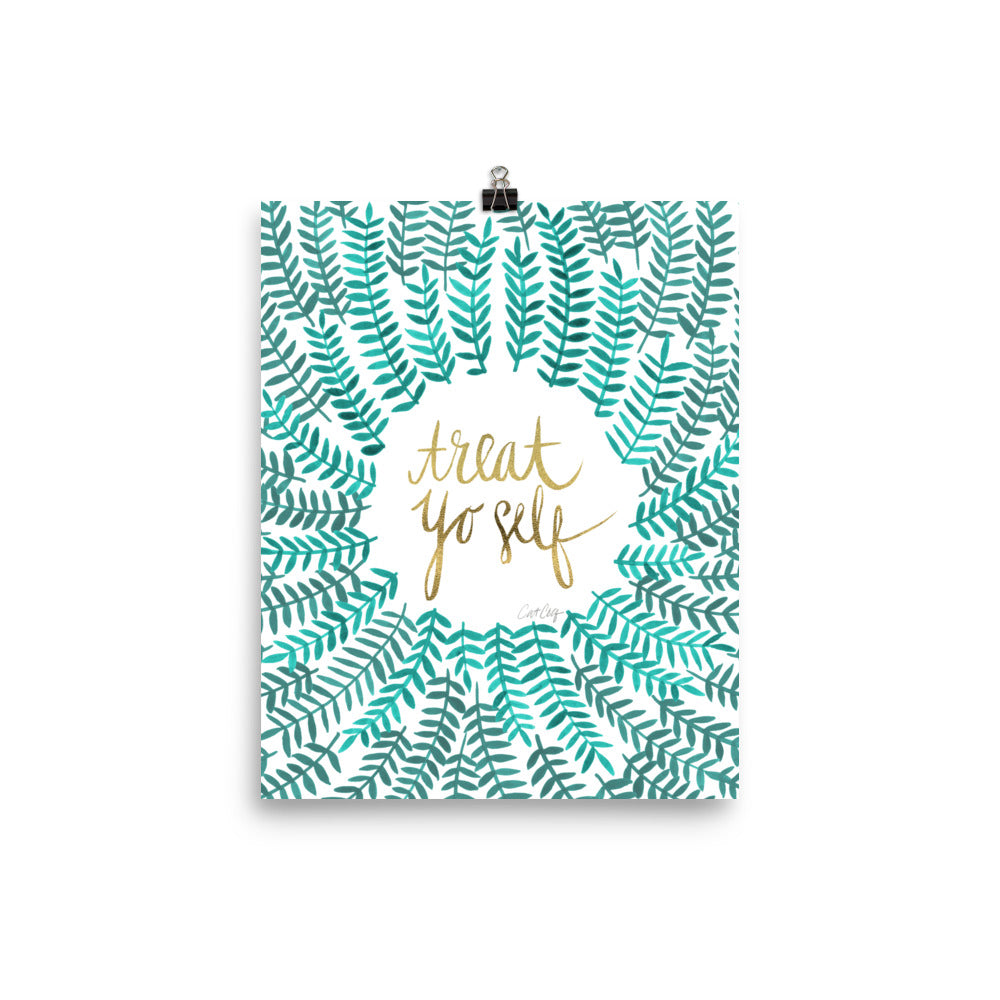 Treat Yo Self – Turquoise Palette • Art Print