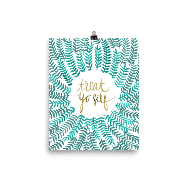 Treat Yo Self – Turquoise Palette • Art Print
