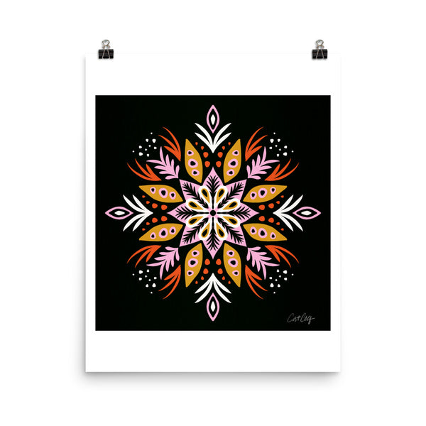 Thorny Mandala - Pink Charcoal