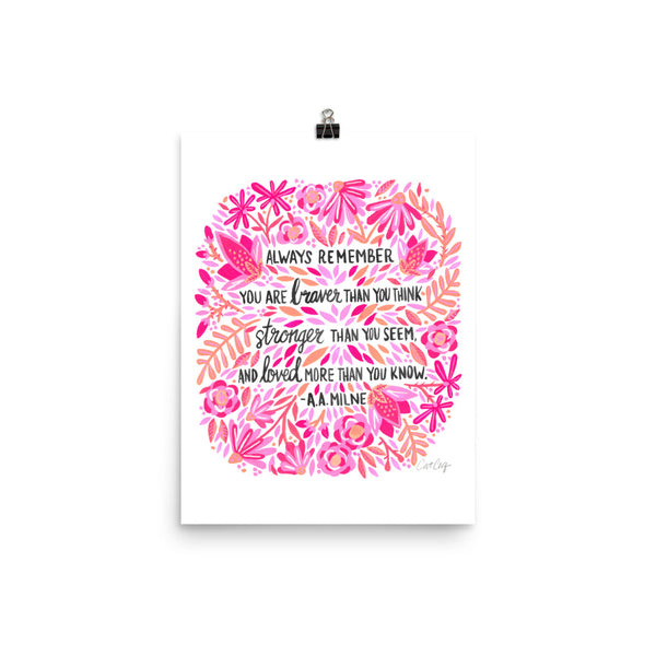 Always Remember – Pink Ombré Palette • Art Print