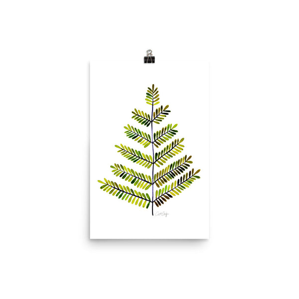 Leaflets – Green Palette • Art Print