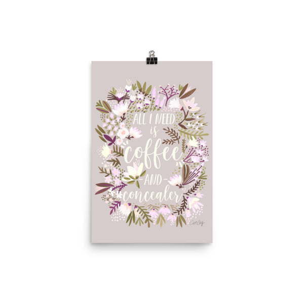 Coffee & Concealer – Spring Palette • Art Print