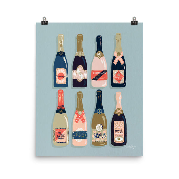 French Champagne Collection – Navy & Coral