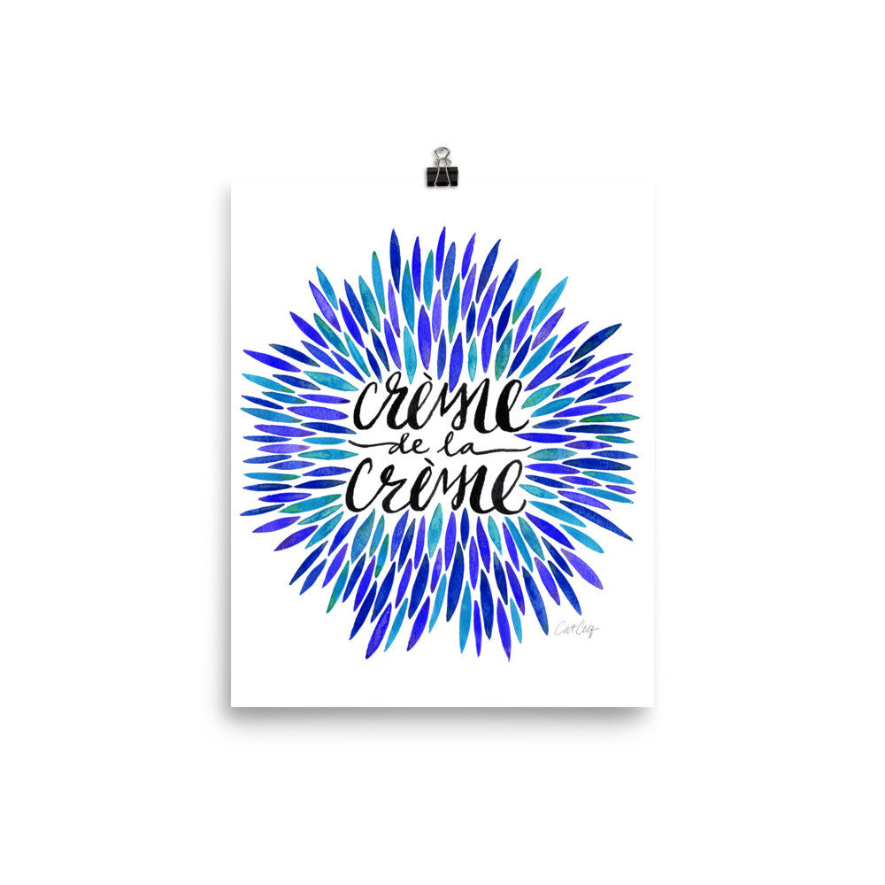 Crème de la Crème – Blue Palette • Art Print