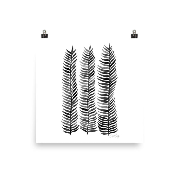 Stems – Black Palette  •  Art Print