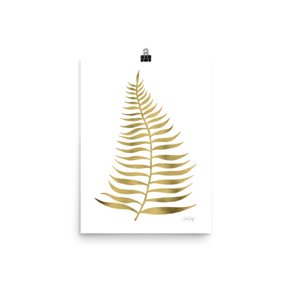 Palm Leaf – Gold Palette • Art Print