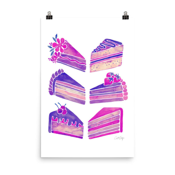 Cake Slices – Unicorn Palette • Art Print
