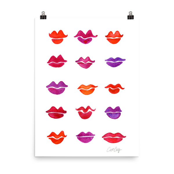 Kiss Collection – Fuchsia Palette • Art Print