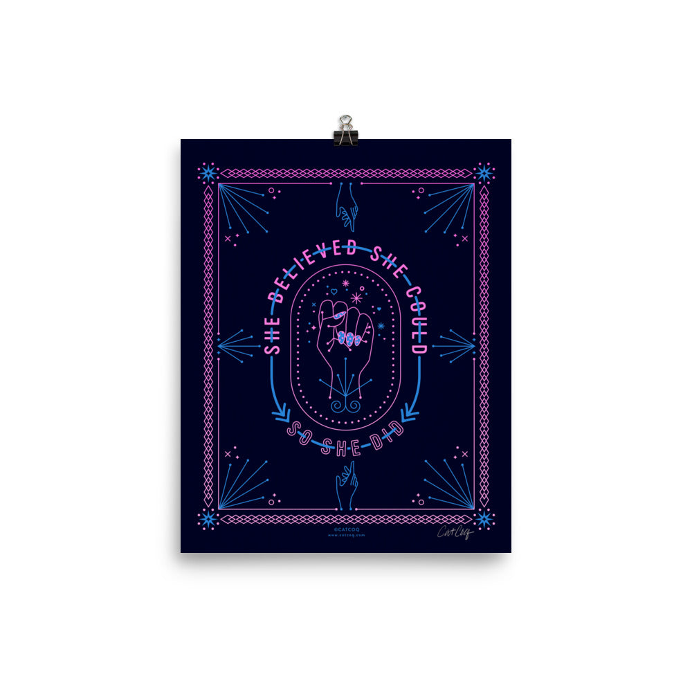 She Believed – Intergalactic Palette • Art Print