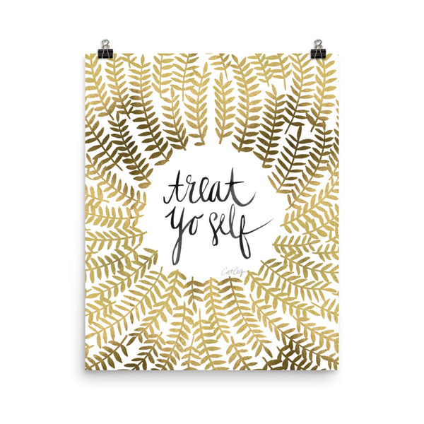 Treat Yo Self – Gold Palette • Art Print