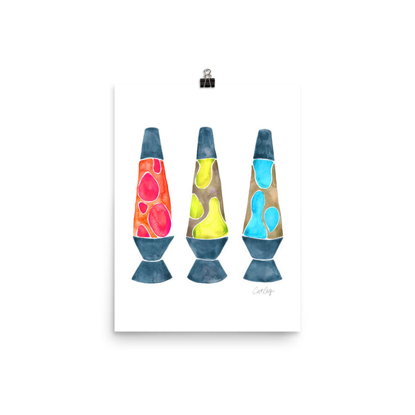 Lava Lamps – Primary Color Palette • Art Print