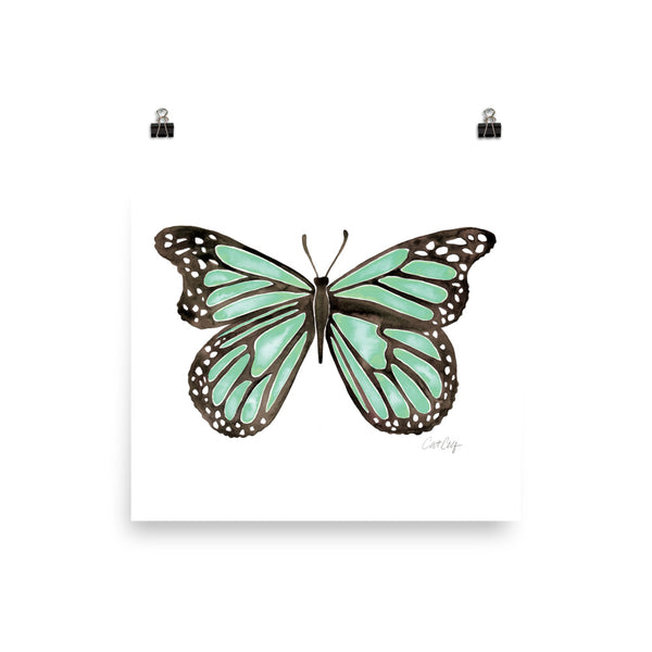Butterfly – Mint Palette • Art Print