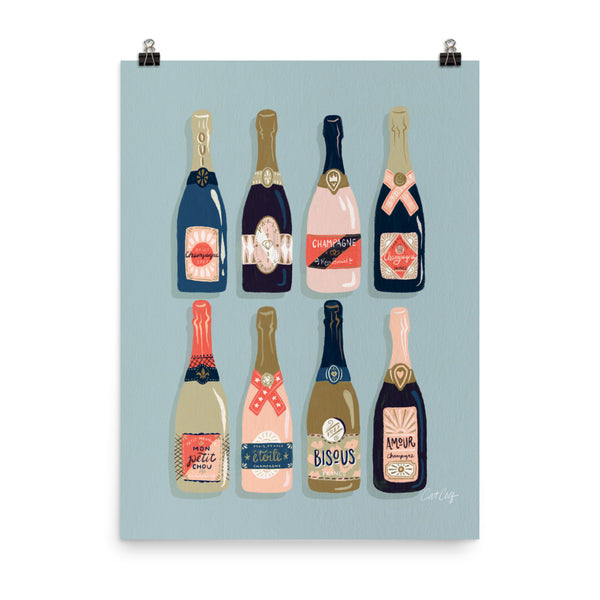 French Champagne Collection – Navy & Coral