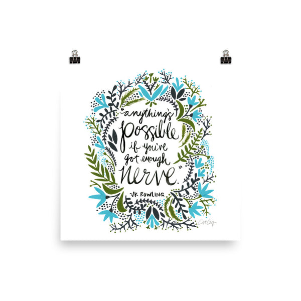 Anything’s Possible – Green & Blue Palette • Art Print