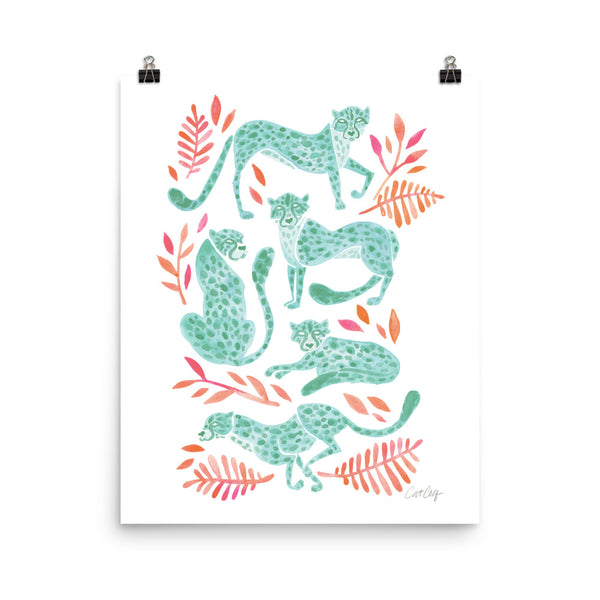 Cheetah Collection - Mint Pink