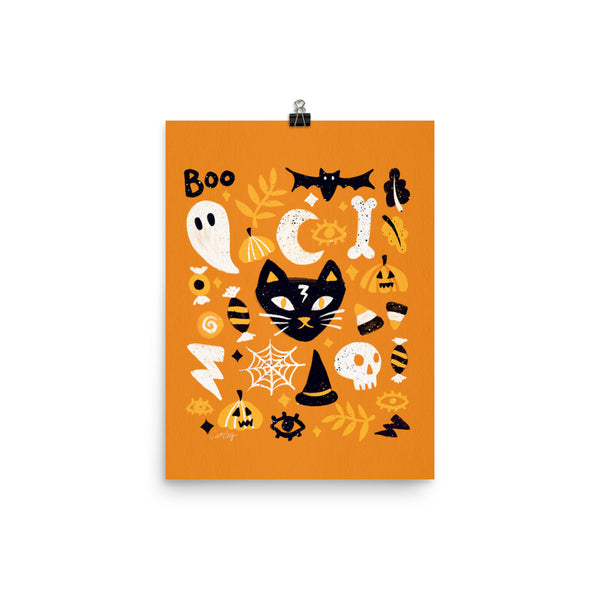 Trick or Treat Yourself - Orange Black