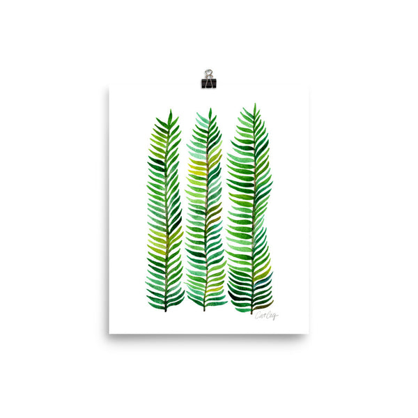 Stems – Green Palette  •  Art Print