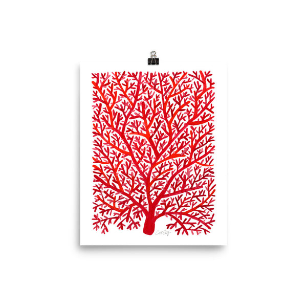 Fan Coral – Red Palette • Art Print