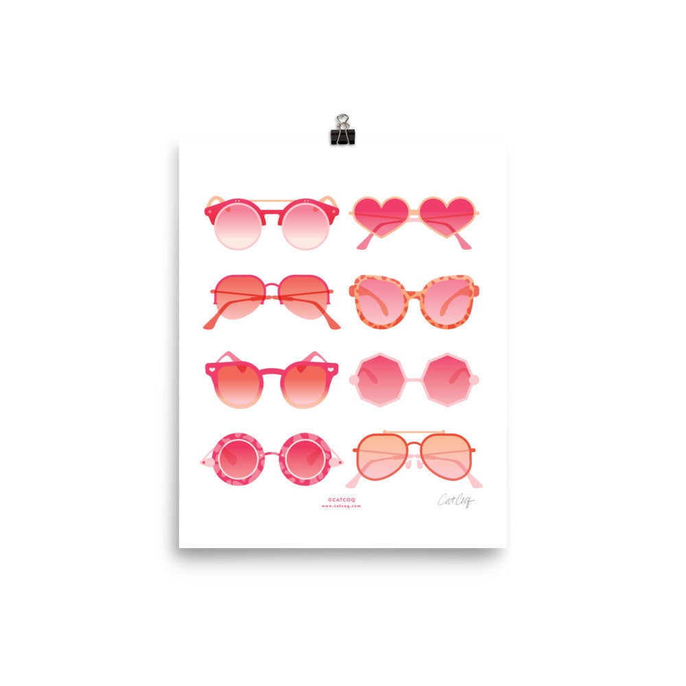 Sunglasses Collection – Pink Palette • Art Print