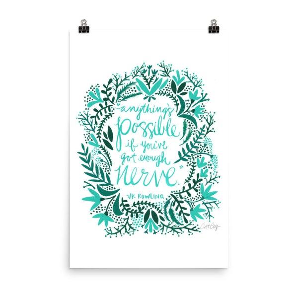 Anything’s Possible – Turquoise & Teal Palette • Art Print