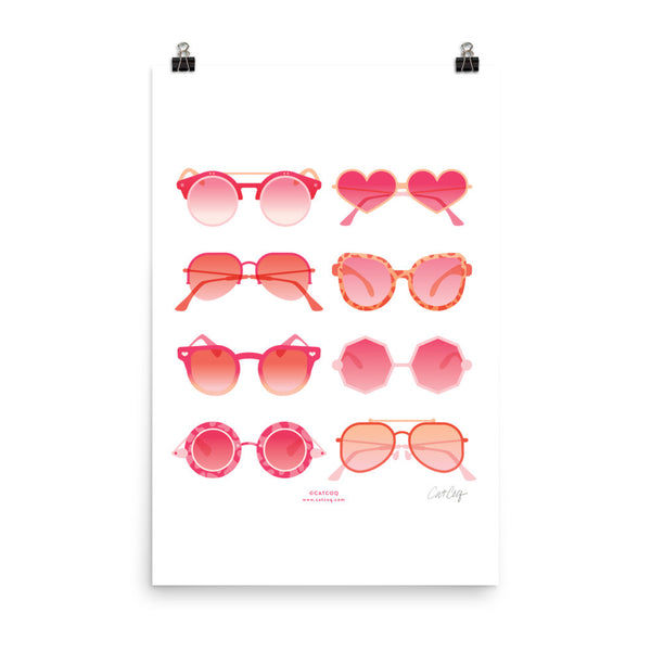 Sunglasses Collection – Pink Palette • Art Print