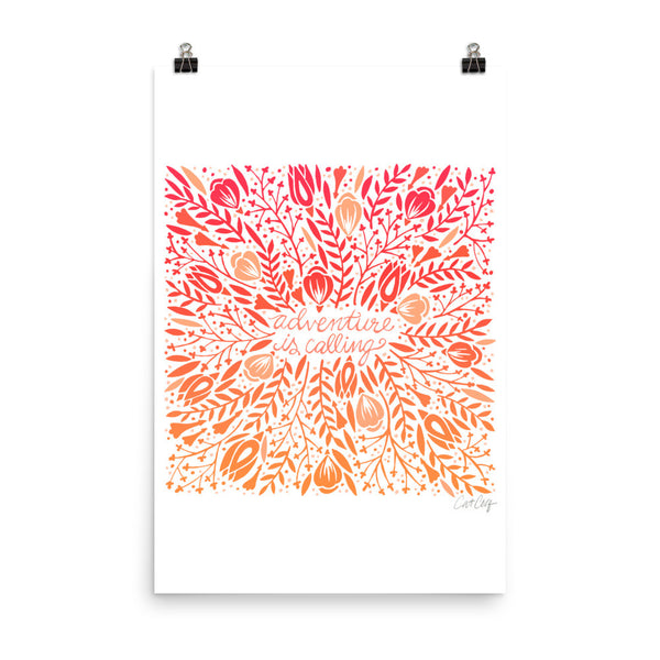 Adventure is Calling – Sunset Palette • Art Print
