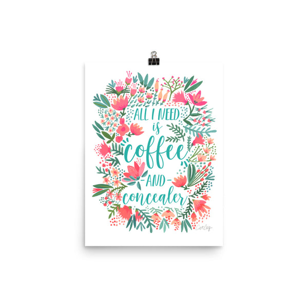 Coffee & Concealer – Juicy Palette • Art Print