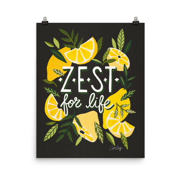 Zest for LIfe - Charcoal