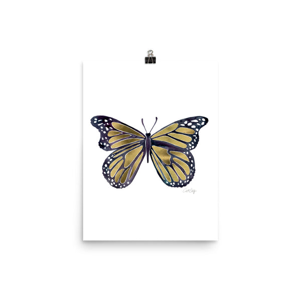 Butterfly – Gold Palette • Art Print
