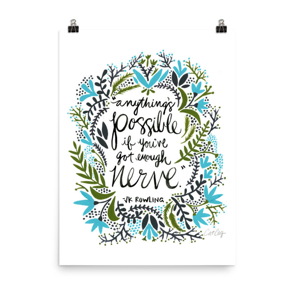 Anything’s Possible – Green & Blue Palette • Art Print