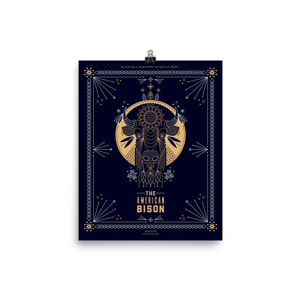 The American Bison • Art Print
