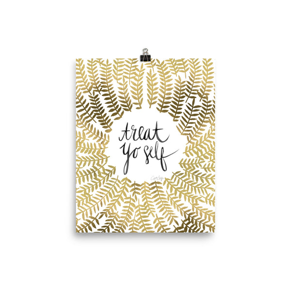 Treat Yo Self – Gold Palette • Art Print