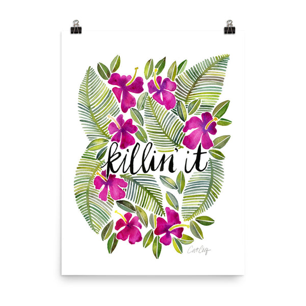 Killin' It – Magenta Palette • Art Print