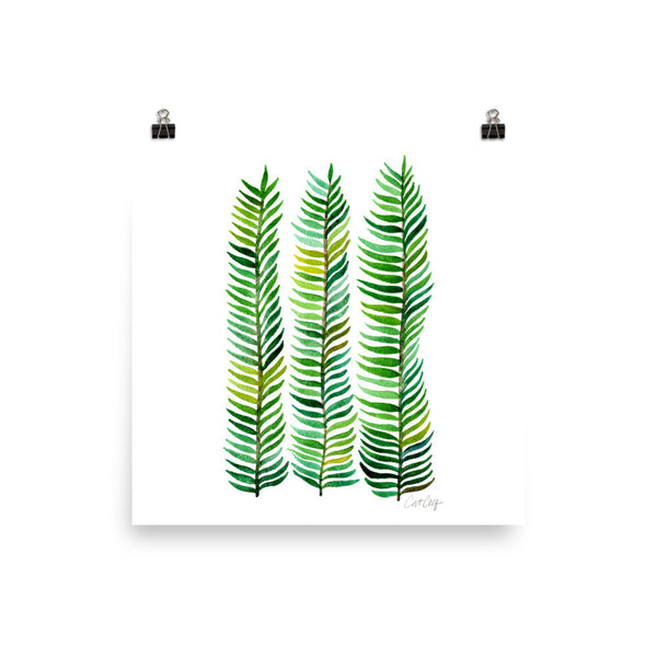 Stems – Green Palette  •  Art Print