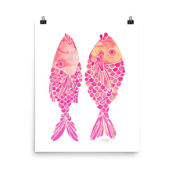 Indonesian Fish – Pink Palette • Art Print