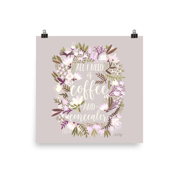 Coffee & Concealer – Spring Palette • Art Print