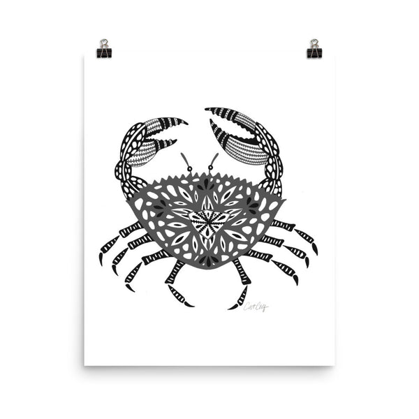 Crab – Black Palette • Art Print