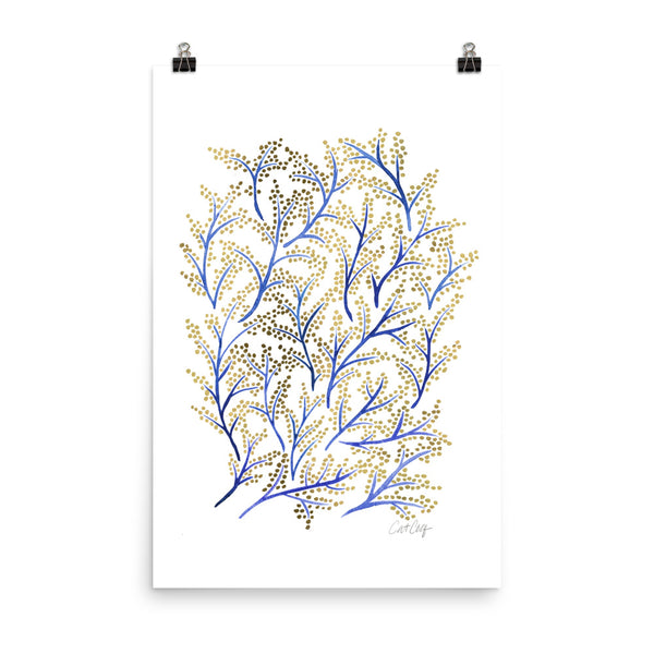 Branches - Navy & Gold