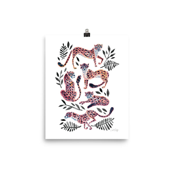 Cheetah Collection - Peach Black